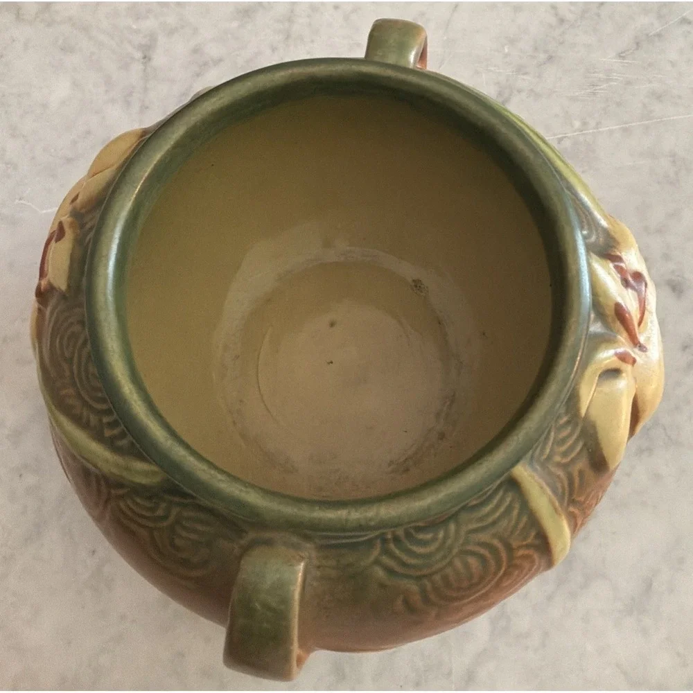 Roseville Pottery Bowl USA Zephyr Lily Jardiniere Bowl Excellent Condition